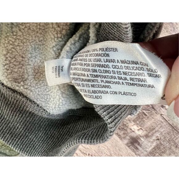 Art Class Charcoal Grey Hooded Full Zip Jacket Camo Trim Kidcore sz 18 months - Picture 8 of 9